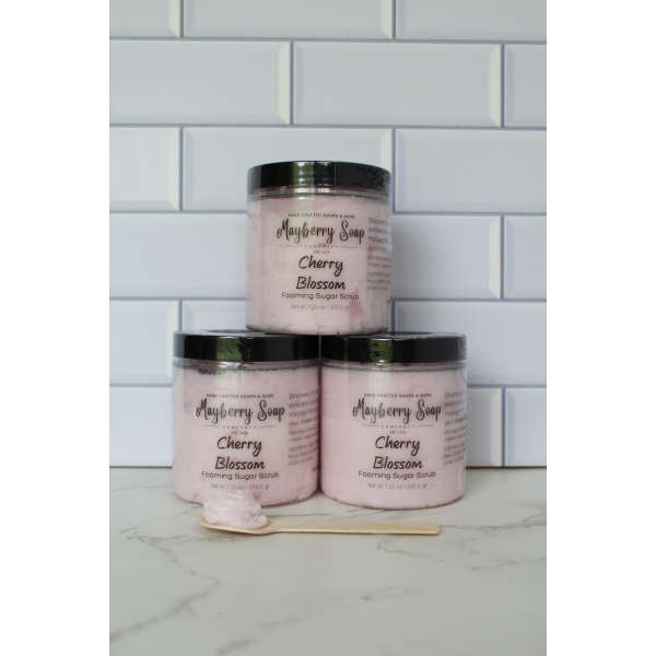 Cherry Blossom Foaming Sugar Scrub